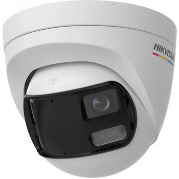 Hikvision DS-2CE72KF3TP-DLS(180°) 3K kupolinė CCTV kamera su 2.8 mm objektyvu, 100° matymo lauku, balta šviesa, IP67, 12VDC