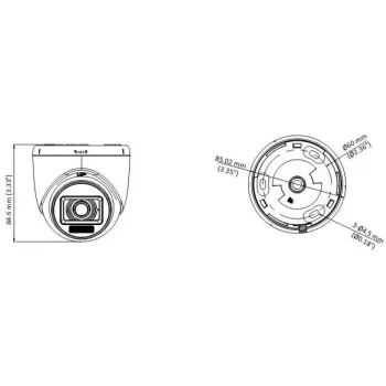 Hikvision DS-2CE76K0T-LPFS(2.8mm) 3K kupolinė kamera su išmaniąja hibridine šviesa ir garsu, vidaus, fiksuotas fokusas