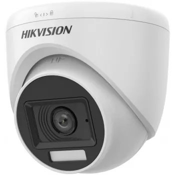 Hikvision DS-2CE76K0T-LPFS(2.8mm) 3K kupolinė kamera su išmaniąja hibridine šviesa ir garsu, vidaus, fiksuotas fokusas