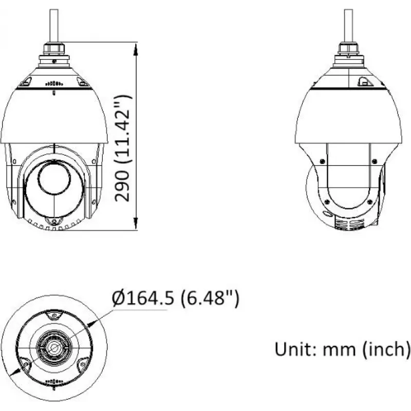 Hikvision DS-2DE4225IWG1-E 2MP 25x IR PTZ kupolinė kamera