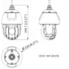 Hikvision DS-2DE5425IWG1-E 4MP 25x IR lauko PTZ kupolinė IP kamera (2560 x 1440, IP66, PoE+)