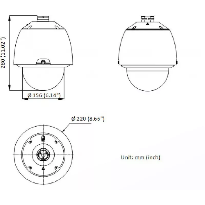Hikvision DS-2DE5432WG1-E 4MP PTZ kupolinė IP apsaugos kamera, 32x optinis priartinimas, 150m IR, PoE+