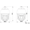 Hikvision DS-2DF8425IX-AELW(T5) 8MP 25x IR tinklo greitaeigė kupolinė kamera su lazeriu, DarkFighterX, 500m lazerio nuotolis