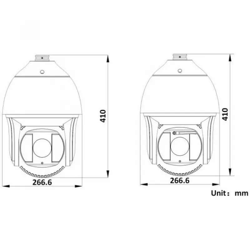 Hikvision DS-2DF8425IX-AELW(T5) 8MP 25x IR tinklo greitaeigė kupolinė kamera su lazeriu, DarkFighterX, 500m lazerio nuotolis