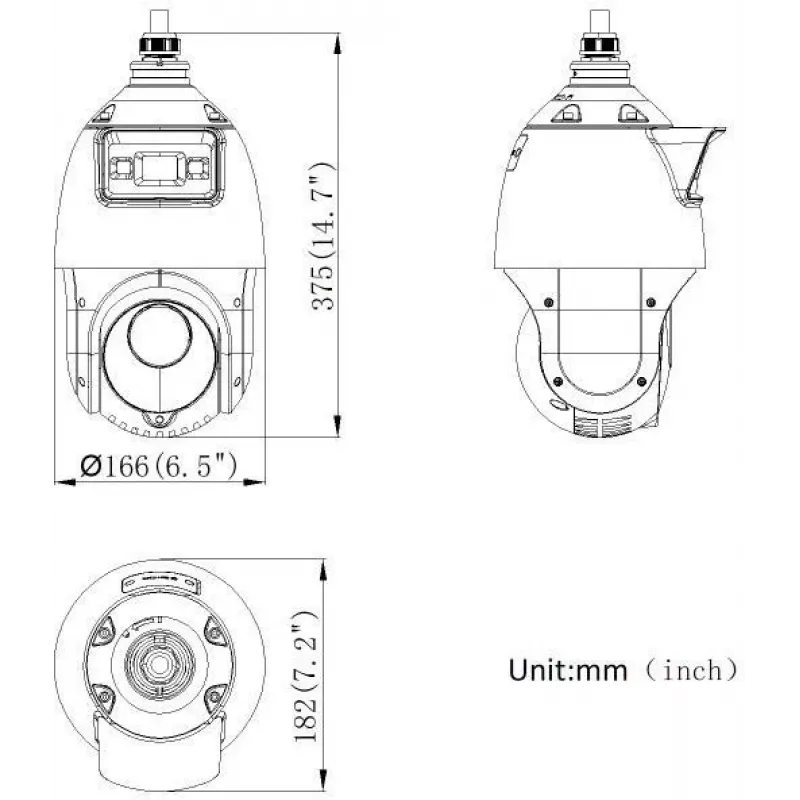 Hikvision DS-2SE4C425MWG-E(14F0) PL 4MP PanoVu dviejų objektyvų PTZ kamera su AcuSense ir ColorVu