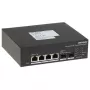 Hikvision DS-3T1506HP-EI-UPS LinkVu Smart Managed Industrial Solar PoE Switch, 6 prievadų, 4x PoE++ 90W, 110W biudžetas, įmontuotas UPS