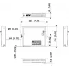 Hikvision DS-3T1510P-SI-FLT(O-STD) 10 prievadų pramoninis išmanusis valdomas PoE+ komutatorius su 8 Gigabit PoE+ prievadais ir 2 SFP, 120W biudžetas, DIN bėgelis, be maitinimo šaltinio