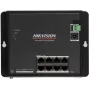 Hikvision DS-3T1510P-SI-FLT(O-STD) 10 prievadų pramoninis išmanusis valdomas PoE+ komutatorius su 8 Gigabit PoE+ prievadais ir 2 SFP, 120W biudžetas, DIN bėgelis, be maitinimo šaltinio