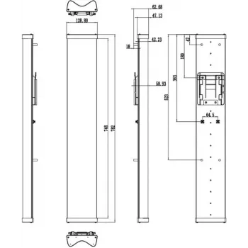 Hikvision DS-3WF5000A-120 5GHz lauko belaidis tiltas, 300 Mbps, 12 dBi antena, IP65