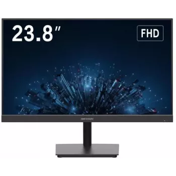 Hikvision DS-D5224F2-1V1S/B 23.8 colio Full HD VA monitorius su HDMI, VGA, CVBS ir garsiakalbiais
