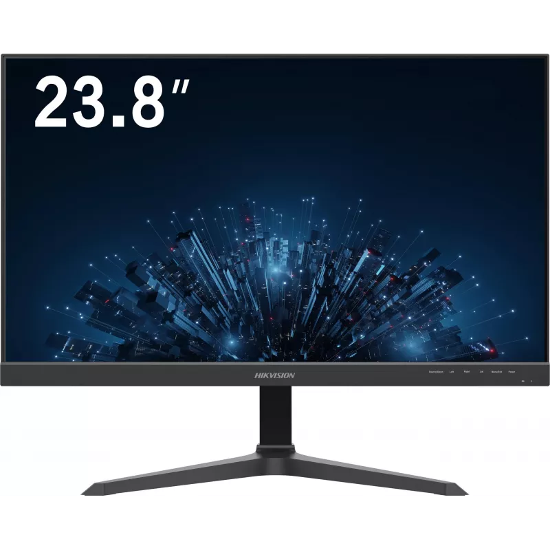 Hikvision DS-D5224F3-1V0SV/D 23,8 colio IPS Full HD monitorius su HDMI ir VGA, siauru rėmeliu, reguliuojamu pasvirimu