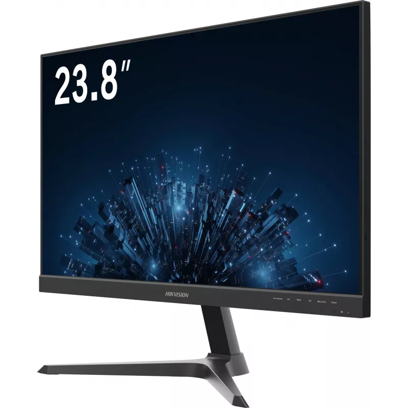 Hikvision DS-D5224F3-1V0SV/D 23,8 colio IPS Full HD monitorius su HDMI ir VGA, siauru rėmeliu, reguliuojamu pasvirimu