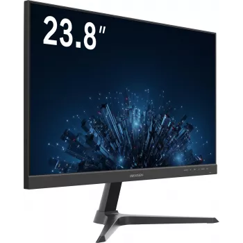 Hikvision DS-D5224F3-1V0SV/D 23,8 colio IPS Full HD monitorius su HDMI ir VGA, siauru rėmeliu, reguliuojamu pasvirimu