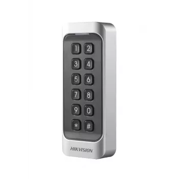 Hikvision DS-K1107AMK artumo skaitytuvas su klaviatūra, Mifare, 13.56 MHz, Wiegand/RS-485, IP65