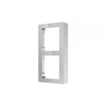 Hikvision DS-KD-ACW2/S paviršinio montavimo jungiamasis dėžutė durų stotelei, 2 modulių, nerūdijantis plienas, atspari oro sąlygoms