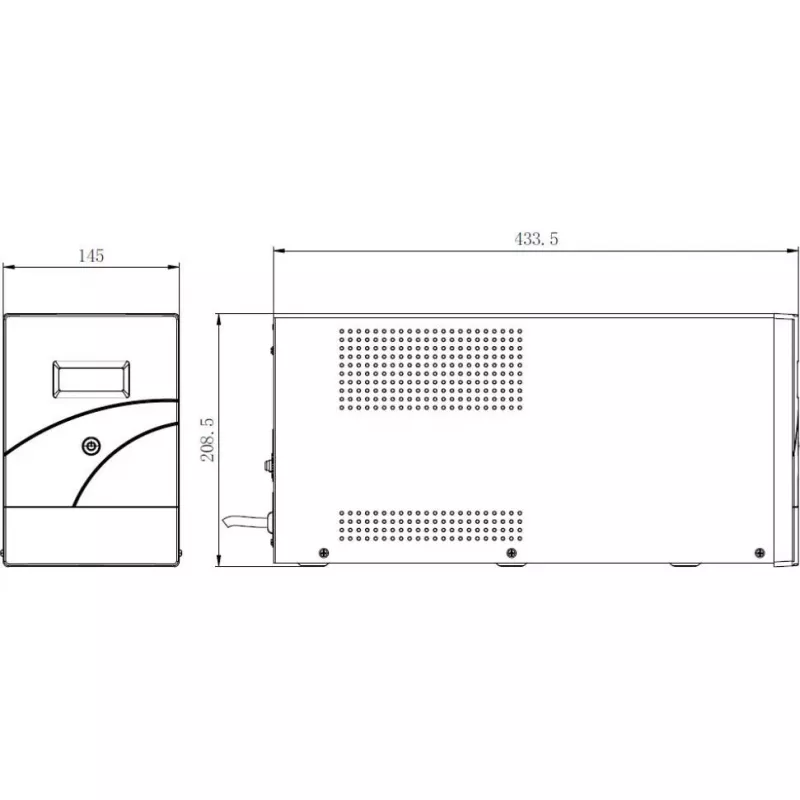 Hikvision DS-UPS3000-R(O-STD)/EU 3000 VA 2400 W internetinis dvigubo keitimo stovo UPS (2U)