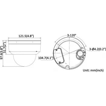 Hikvision iDS-2CD7D87G0-XS 8MP lauko tinklo kupolinė kamera su 2,8-12 mm motorizuotu varifokaliniu objektyvu, 4K, 140dB WDR, IP67, IK10, DarkFighter, išmaniuoju aptikimu, PoE