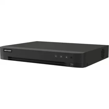 Hikvision iDS-7216HQHI-M1/XT/16A+4/1ALM 5-in-1 hibridinis DVR su AcuSense, 16 kanalų analoginis + 8 kanalų IP, 16 aliarmo įėjimų / 4 aliarmo išėjimai