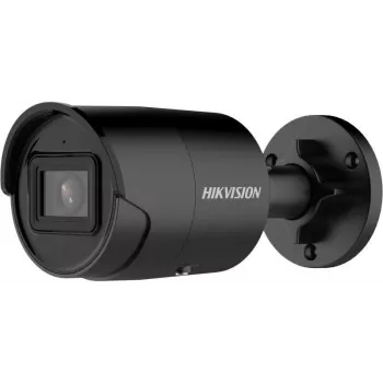 Hikvision Pro serijos DS-2CD2043G2-LI2U 4MP išmanioji hibridinio apšvietimo kulkos formos IP kamera, 2,8mm, juoda