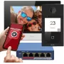 „HiLook“ IP vaizdo domofono rinkinys su 7 colių monitoriumi ir 2MP lauko stotele (DS-KV6113-WPE1(B) + DS-KH6320-WTE1)