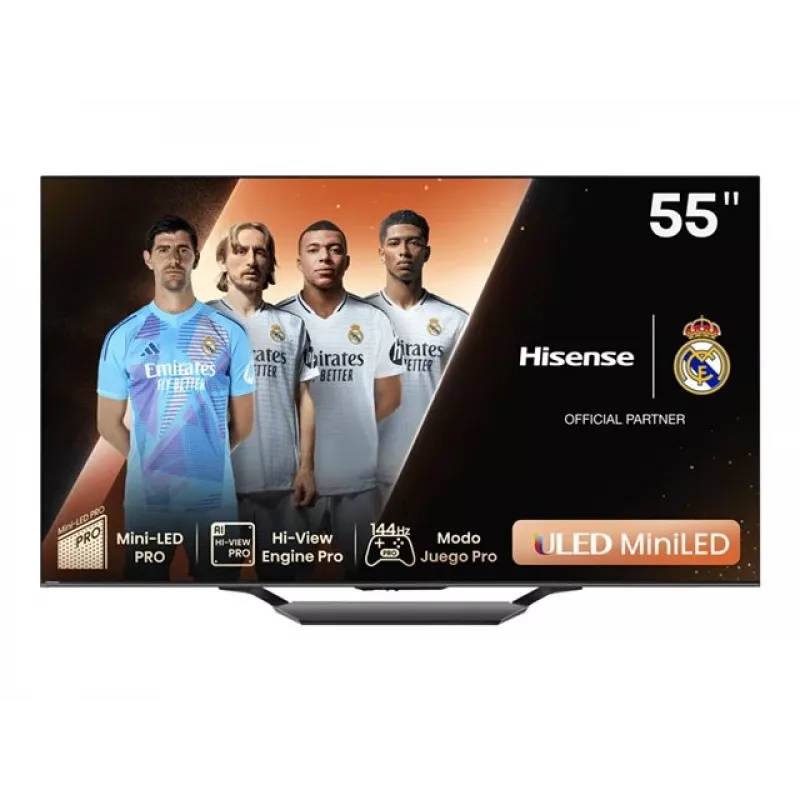 Hisense 55U7NQ ULED Mini-LED 4K TV 55 coliai 144Hz Dolby Vision IQ VIDAA