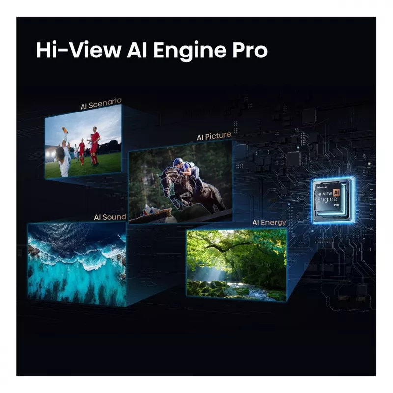 HISENSE 75 colių 4K Ultra HD išmanusis televizorius (DLED, VIDAA U5.0, HDR10, Dolby Vision, 60Hz, 8ms, 3 HDMI, 2 USB, LAN, Wi-Fi, Bluetooth, VESA 400x400, 25.5kg)