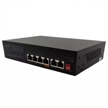 HISMART PoE Switch 1000Mbps 4-Port + 2G Uplink