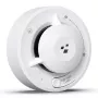 HISMART TV993451 Smart Wi-Fi fotoelektrinis dūmų detektorius su Tuya programėlės valdymu, baltas