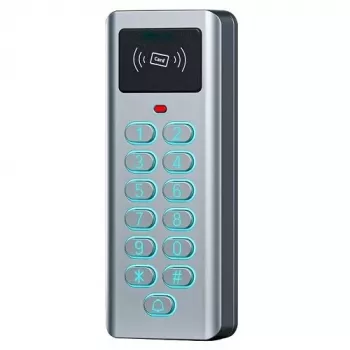 HISMART TV993758 IP65 autonominė prieigos kontrolės klaviatūra su Mifare kortelių skaitytuvu ir integruotu valdikliu
