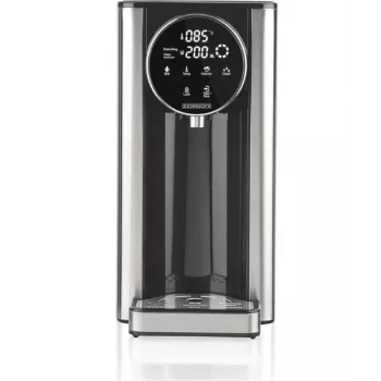HNC HWS 8731 elektrinis virdulys su temperatūros reguliavimu, 1,7 L, 2200 W, stiklas ir nerūdijantis plienas, palaikymas šiltai, mėlynas LED, 360° pagrindas