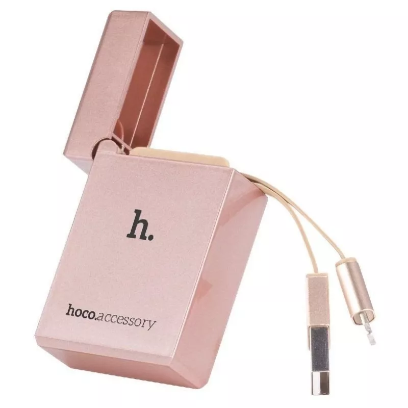 Hoco Apple Lighter UPL17 Rose Gold Lightning į USB-A laidas 1m