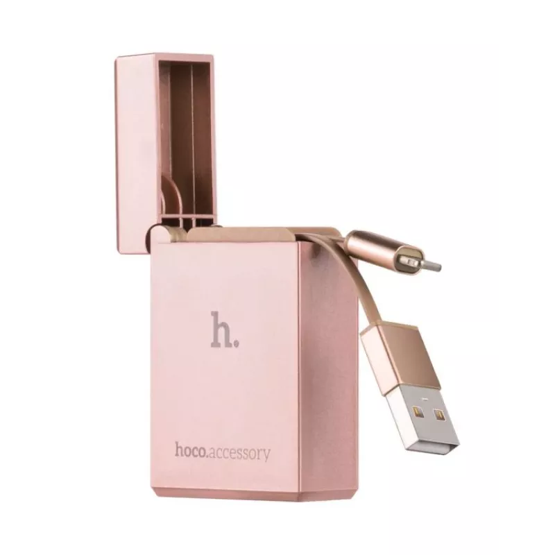 Hoco Apple Lighter UPL17 Rose Gold Lightning į USB-A laidas 1m