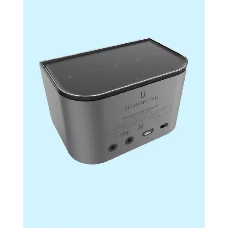 Hoco Borofone S1 nešiojamas Bluetooth garsiakalbis sidabrinis