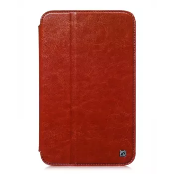 Hoco Crystal Folder Series apsauginis dėklas, skirtas Samsung Galaxy Tab 3 7.0 T210, rudas