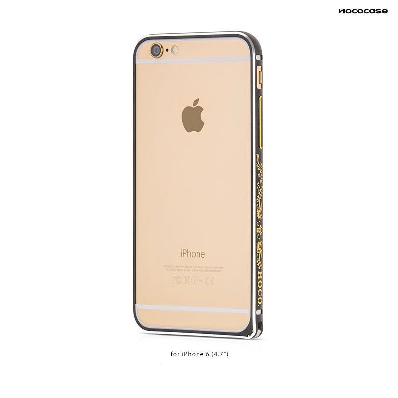Hoco Good Fortune Bumper Case, skirta Apple iPhone 6/6S - juoda