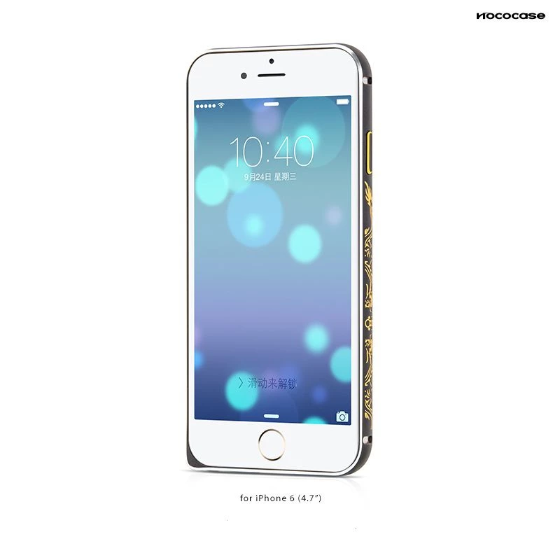 Hoco Good Fortune Bumper Case, skirta Apple iPhone 6/6S - juoda