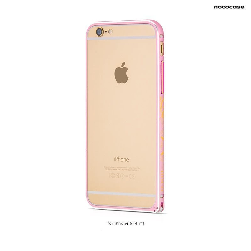 Hoco Good Fortune Bumper Case, skirta Apple iPhone 6 / 6S HI-T027, rožinė