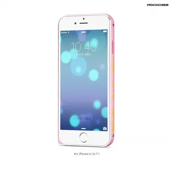 Hoco Good Fortune Bumper Case, skirta Apple iPhone 6 / 6S HI-T027, rožinė