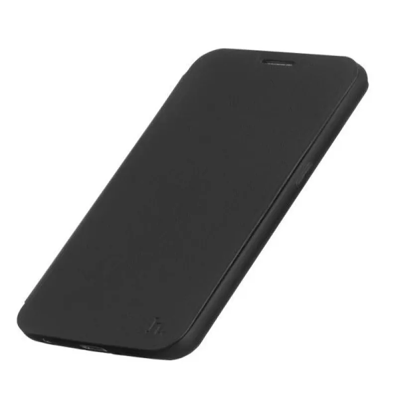 Hoco Juice Series Nappa Flip Case, skirtas Samsung Galaxy Note 5, juodas
