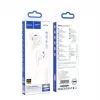 Hoco M113 Clear Universal Digital Earphones with Microphone for Apple Lightning, White