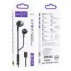 Hoco M115 Sagacious Universal Earphones with Microphone, Black