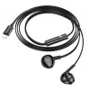 Hoco M115 Sagacious Universal Earphones with Microphone, Black
