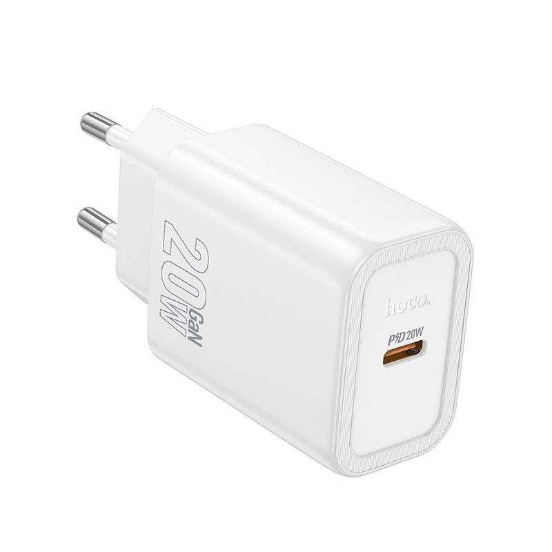 Hoco N60 Gentle Single Port PD20W Charger (EU) White