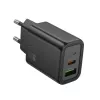 Hoco N61 Gentle PD20W+QC3.0 Įkroviklis (ES) Juodas