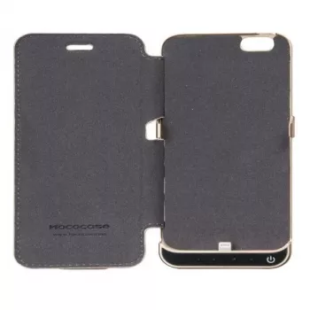 Hoco Ultra Thin Battery Case 3000mAh su odiniu dėklu, skirtas Apple iPhone 6/6S, juoda