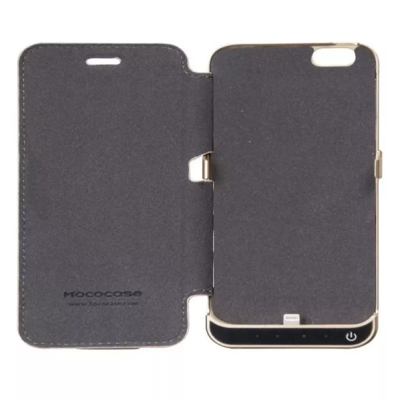Hoco Ultra Thin Battery Case 3000mAh su odiniu dėklu, skirtas Apple iPhone 6/6S, juoda