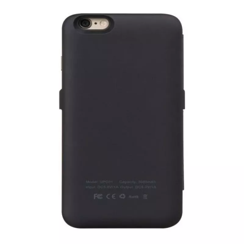 Hoco Ultra Thin Battery Case 3000mAh su odiniu dėklu, skirtas Apple iPhone 6/6S, juoda