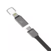 Hoco Universal UCL01 Daugiafunkcinis Apple + Micro USB laidas, pilkas, 1,2 m