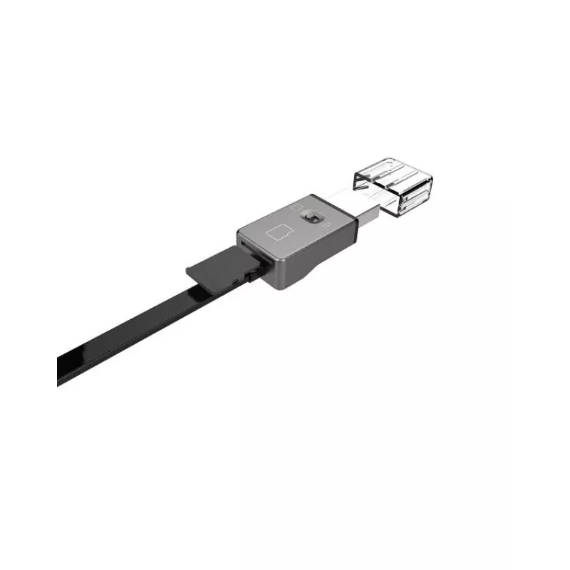 Hoco Universal UPM06 Triple Reader Micro USB OTG kortelių skaitytuvas juodas