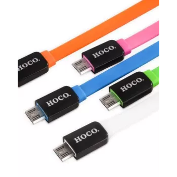 Hoco UPM02 Colorful Micro USB laidas rožinis 1m